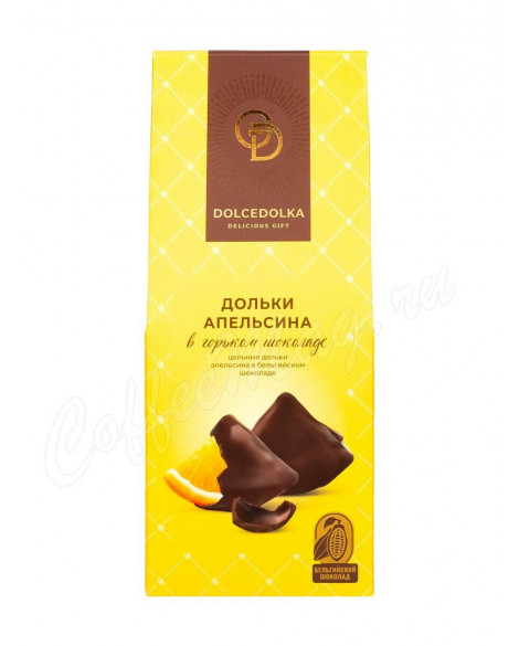 Дольки апельсина в горьком шоколаде, 95г.